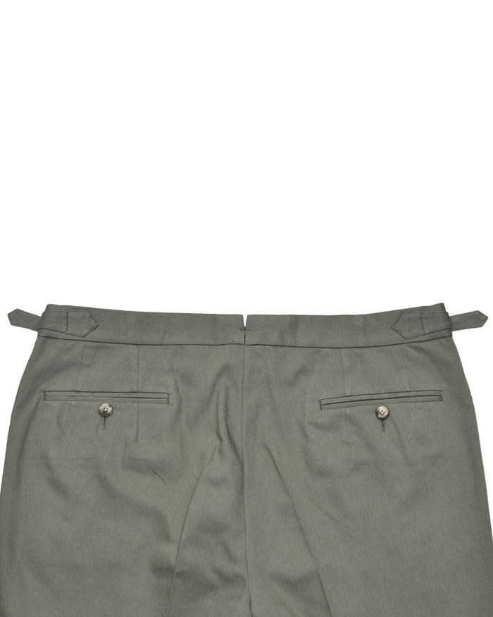 Sondrio: Washed Olive Twill