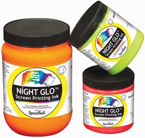 Speedball Night Glo Screen Printing Ink 8oz