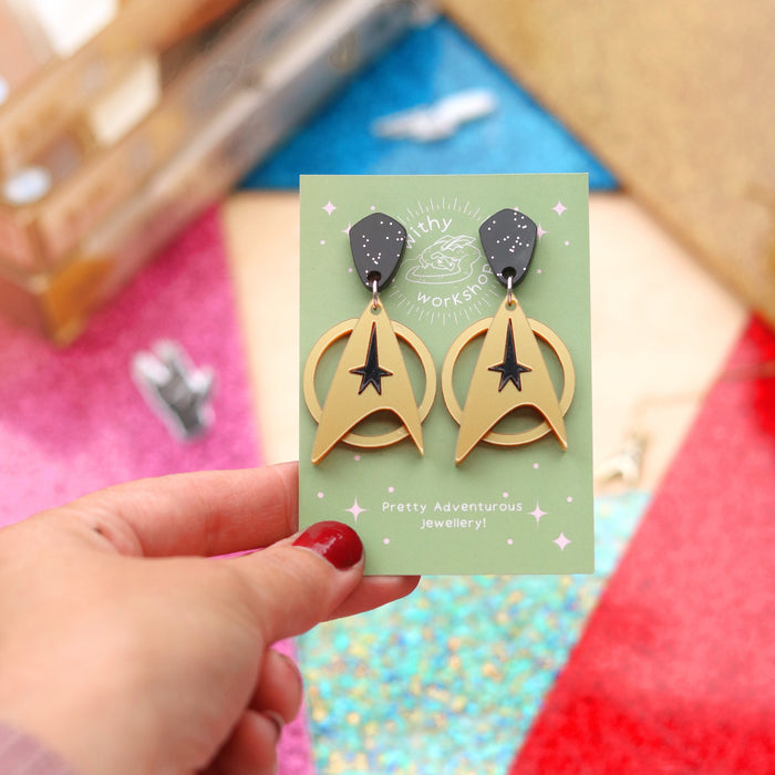 Starfleet Badge Earrings