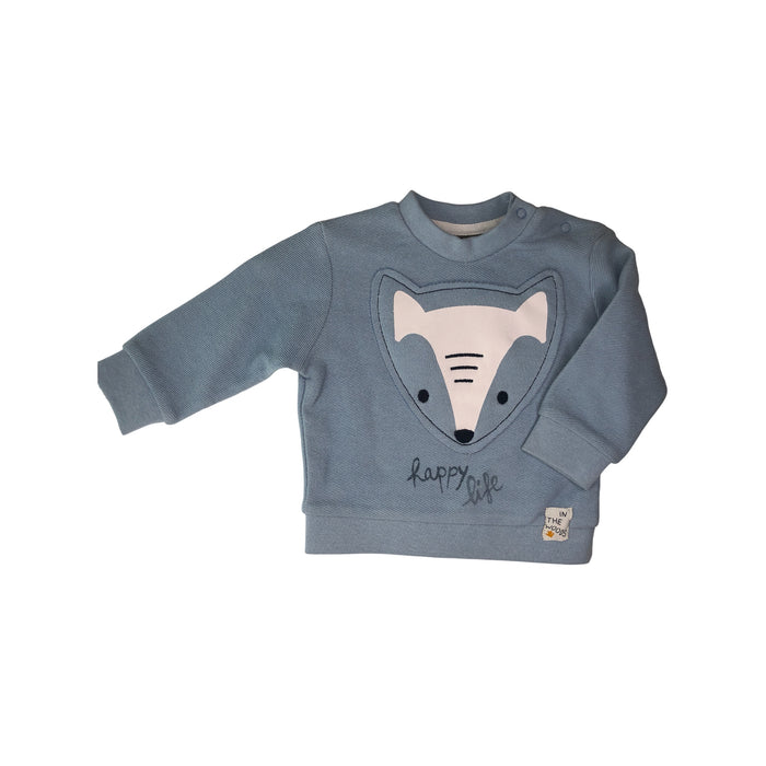 Sudadera Con Parche De Animal Del Bosque Bebé Niño Losan