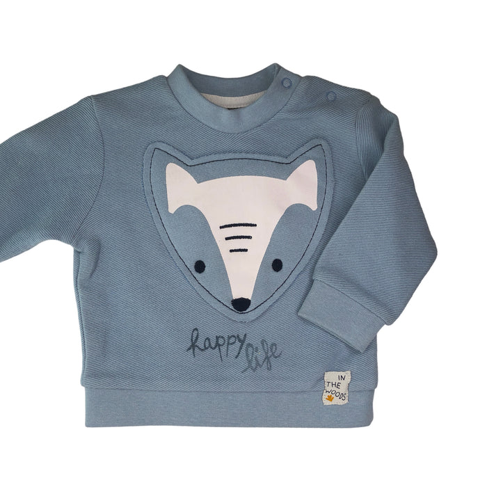 Sudadera Con Parche De Animal Del Bosque Bebé Niño Losan