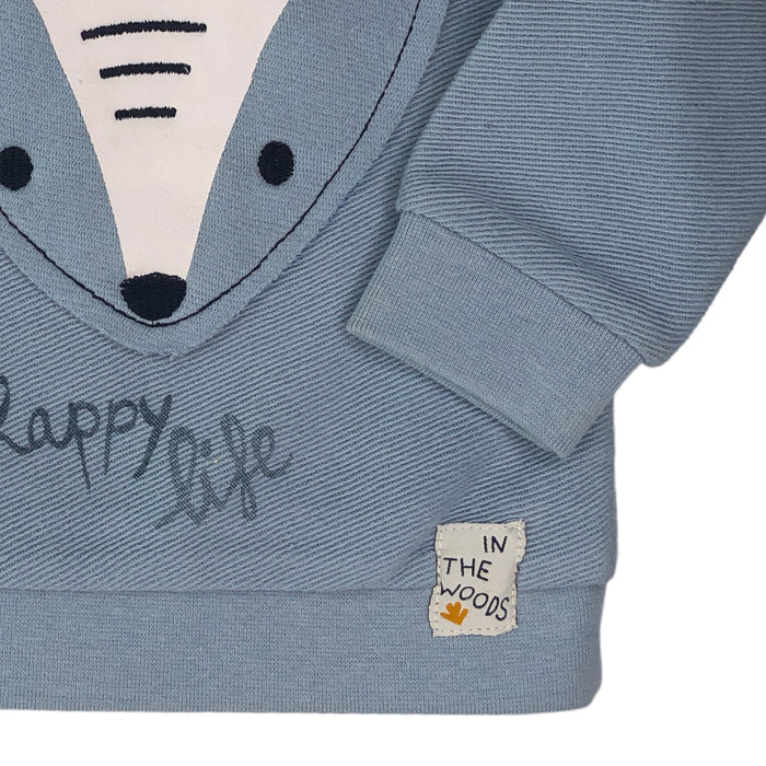 Sudadera Con Parche De Animal Del Bosque Bebé Niño Losan