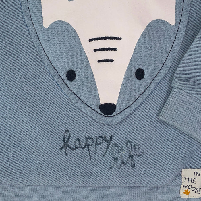 Sudadera Con Parche De Animal Del Bosque Bebé Niño Losan