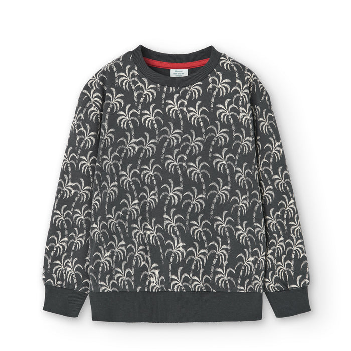 Sudadera De Felpa Estampado Palmeras Para Niño BOBOLI