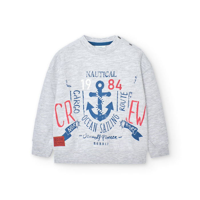 Sudadera De Felpa Gris Vigoré Para Niño BOBOLI