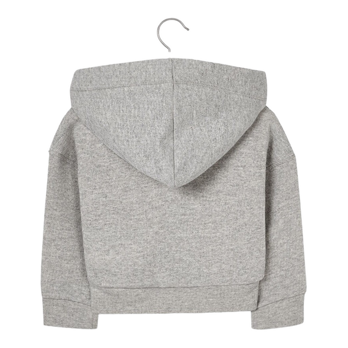 Sudadera Gris Lurex Bolsa Canguro Para Niña Mayoral