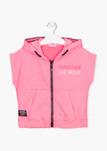 Sudadera Manga Corta Rosa "Together We Move" Para Niña Losan