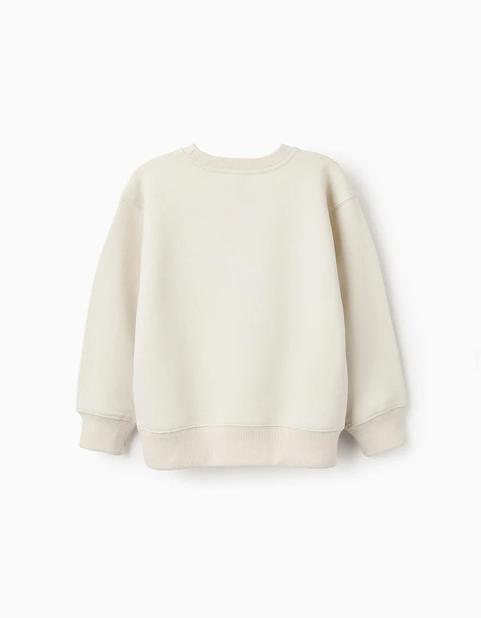 Sudadera Perchada para Niño CreARTive Beige ZIPPY