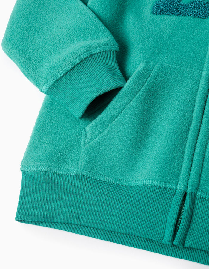 Sudadera Polar Con Capucha Para Niño ZY Verde ZIPPY