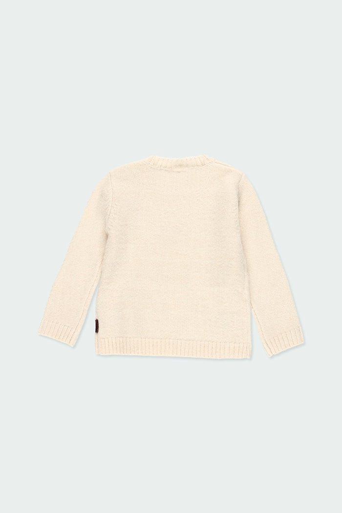 Suéter Punto Estampado Hojas Niña BOBOLI
