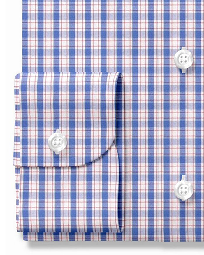 Summer Shirt:Blue Red Tattersall