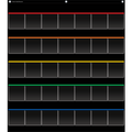 Teacher Created Black Storage Pocket Chart, 35 Pockets (TCR 20844)