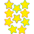 Teacher Created Yellow Stars 6"  Accents, Pack of 30 (TCR 4591)