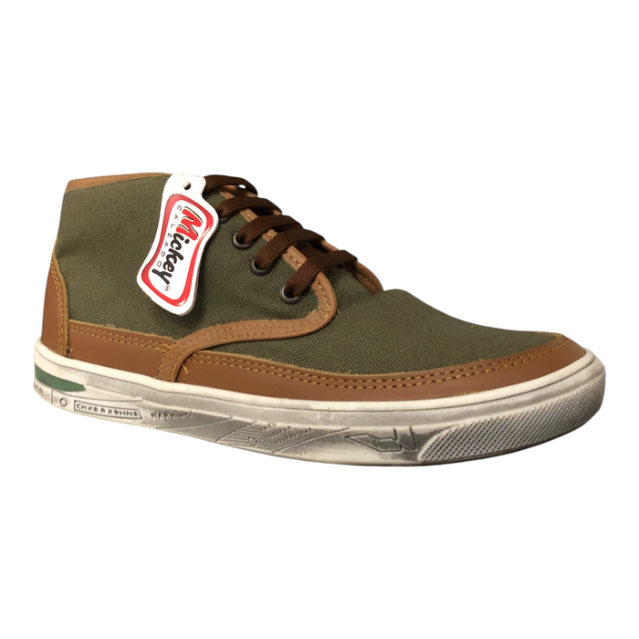 Tenis Bota Olivo/Camel Para Niño Mickey Calzado