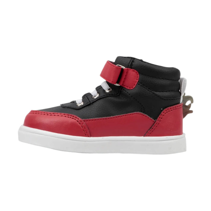 Tenis Carreras Audi  rojo negro Bubble Gummers