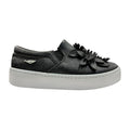 Tenis Negro Flores Para Niña Hemis Ferios