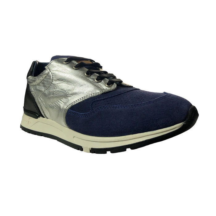 Tenis Para Niño Azul Plateado Dogi