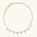 Tiny Dripping Words Gold Vermeil Bracelet