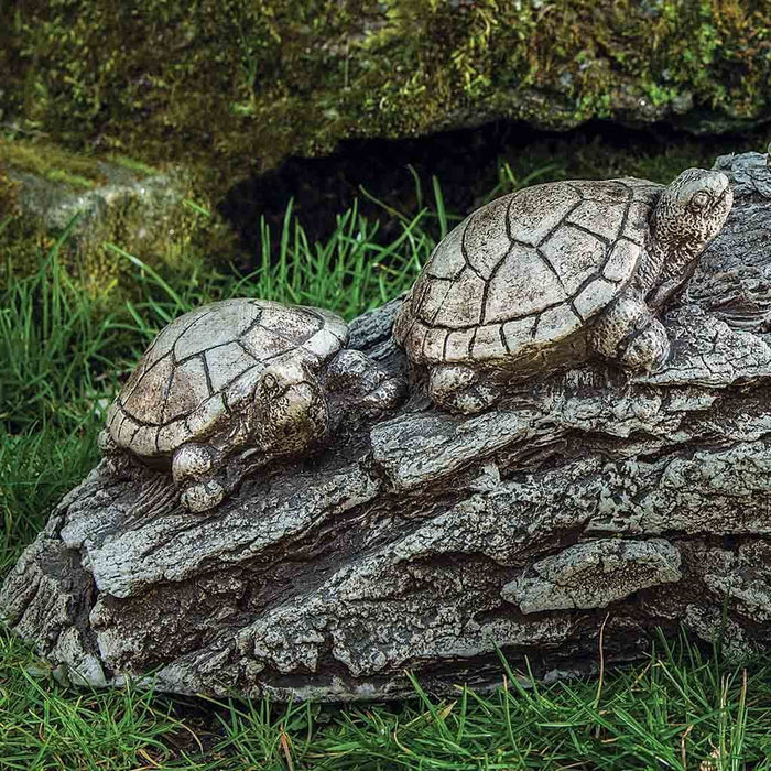 Traffic Jam Cast Stone Garden Statue | Turtle Statue
