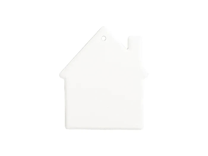UV Bisque Ceramic Ornament (House shape,8.5*7.5cm)
