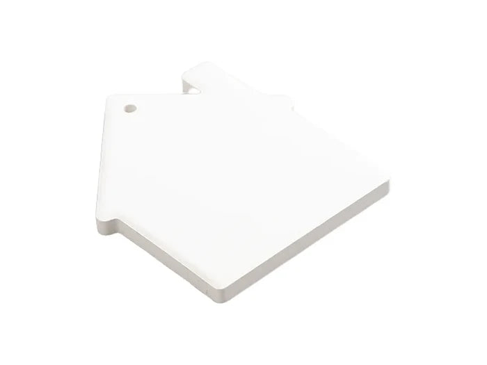 UV Bisque Ceramic Ornament (House shape,8.5*7.5cm)