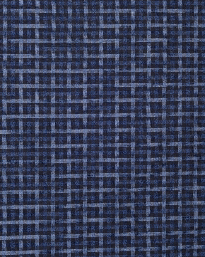 VBC Blue & Black Checks Twill Pant