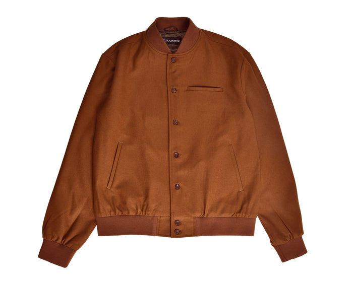 VBC:100% Wool Brown Flannel Shirt Jacket