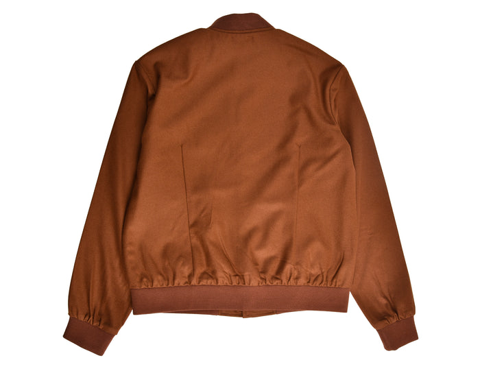 VBC:100% Wool Brown Flannel Shirt Jacket