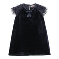 Vestido azul marino formal niña BOBOLI