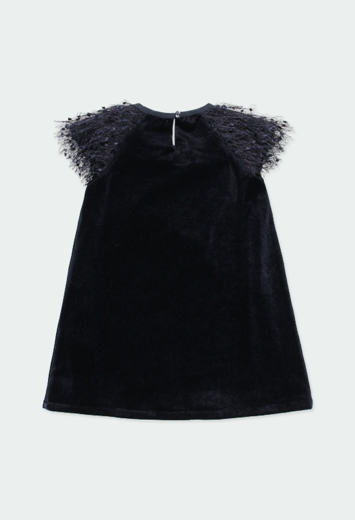 Vestido azul marino formal niña BOBOLI