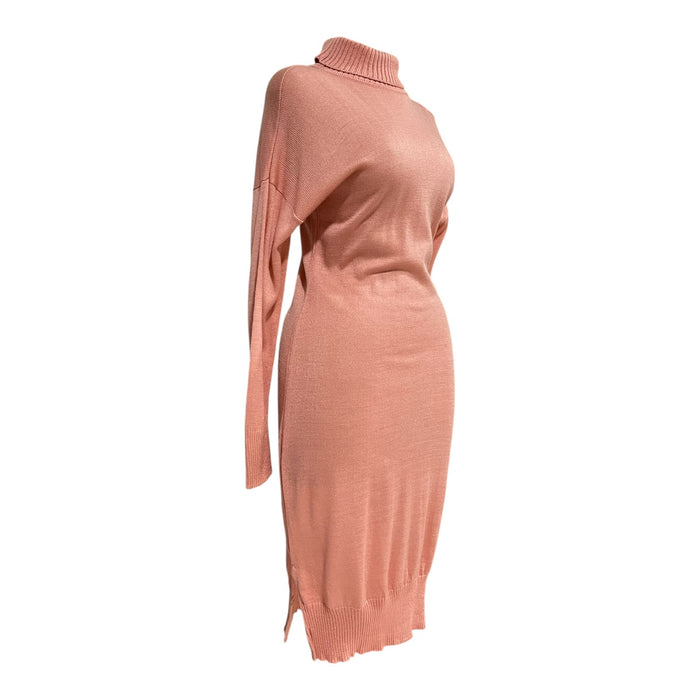 Vestido Cuello De Tortuga Color Rosa Para Dama Om