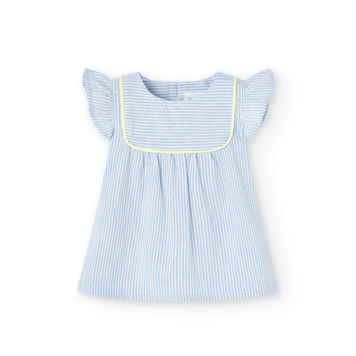 Vestido De Lino Para Bebé Niña BOBOLI