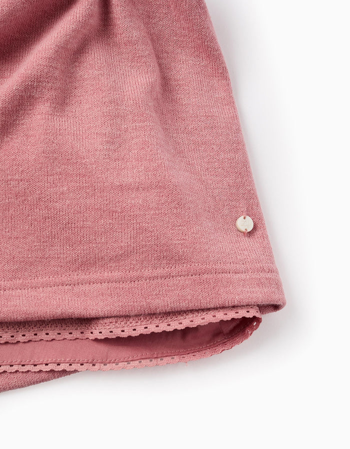 Vestido De Punto Con Volantes Para Niña Rosa ZIPPY