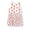 Vestido De Punto Plisado Estampado Flores Para Niña BOBOLI