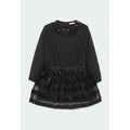 Vestido gasa con lentejuelas niña BOBOLI