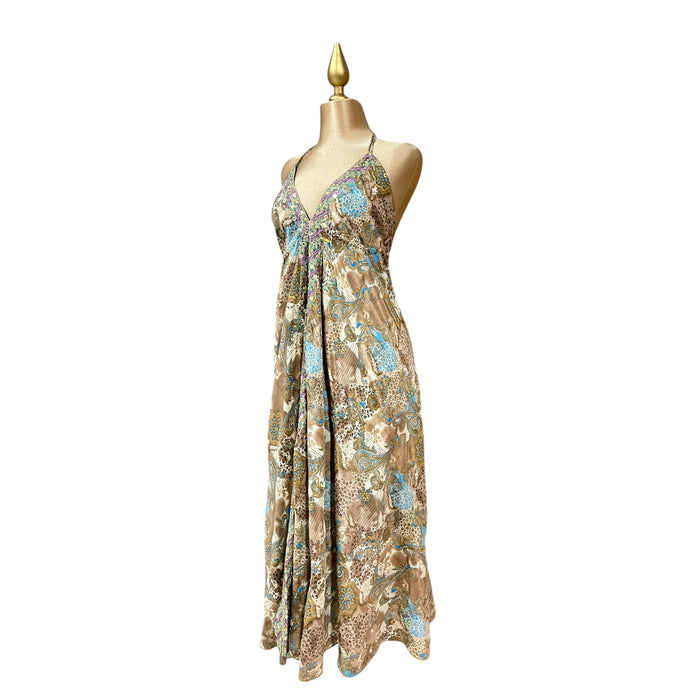 Vestido Halter Multicolor Café Mussi