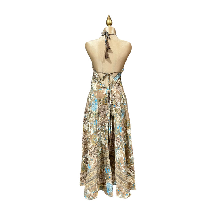 Vestido Halter Multicolor Café Mussi