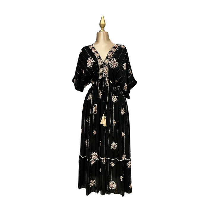 Vestido Negro Manga 3/4 Mussi