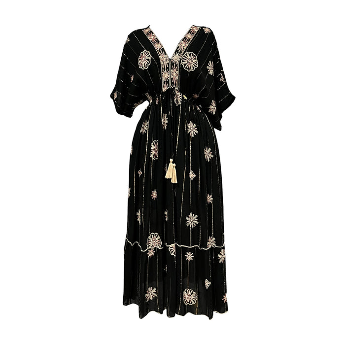 Vestido Negro Manga 3/4 Mussi