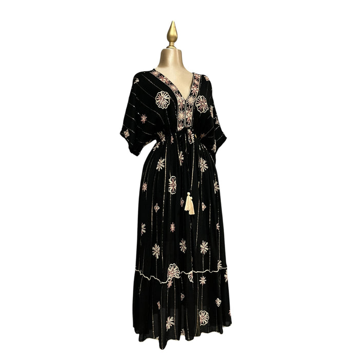 Vestido Negro Manga 3/4 Mussi