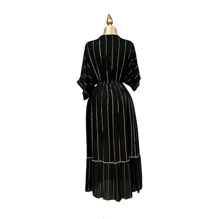 Vestido Negro Manga 3/4 Mussi