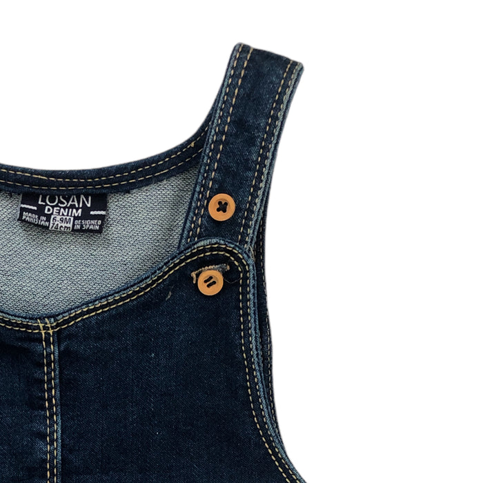 Vestido Pichie Mezclilla Vaquero Para Bebé Niña Losan