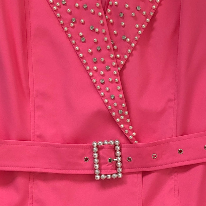 Vestido Pink Con Pedrería LC