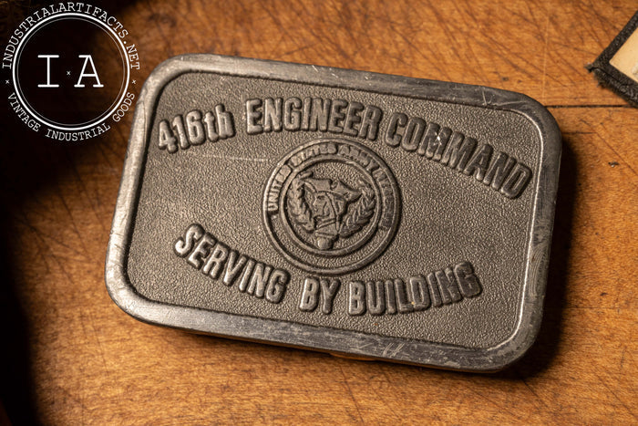 Vintage 416th Engineer Command Army Buckle