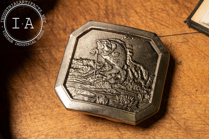 Vintage Largemouth Bass Belt Buckle