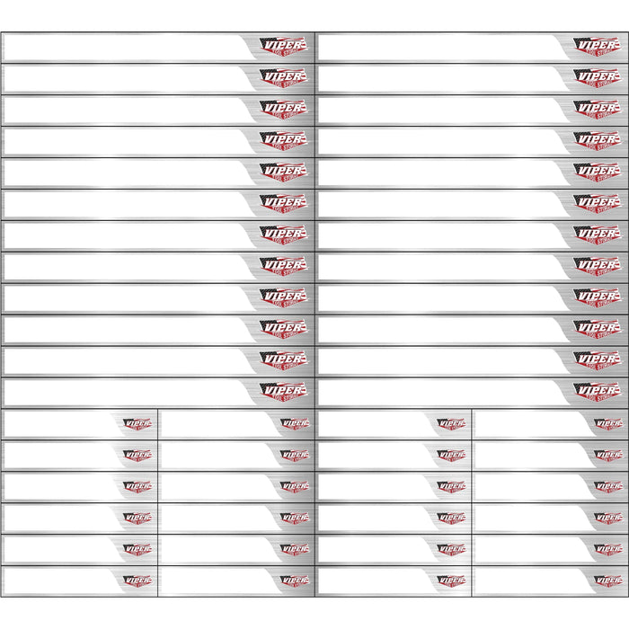 Viper Tool Storage VMLSSBLN Magnetic Toolbox Labels, Blank, Grey