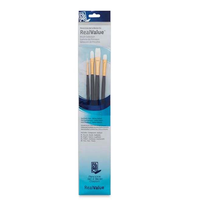 White Taklon 9130 Asst 4 set
