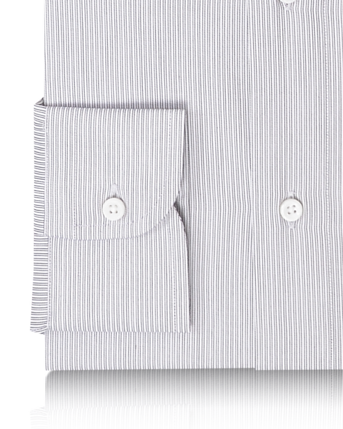 White With Navy Shadow Stripes by Monti Shirt