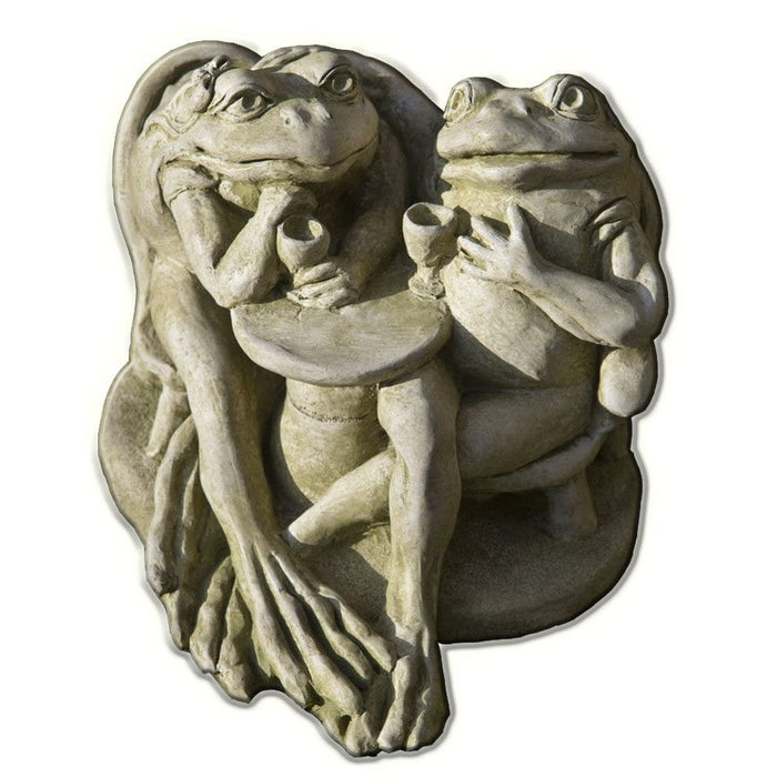 Wine Time Cast Stone Garden Statue - Outdoor Art Pros