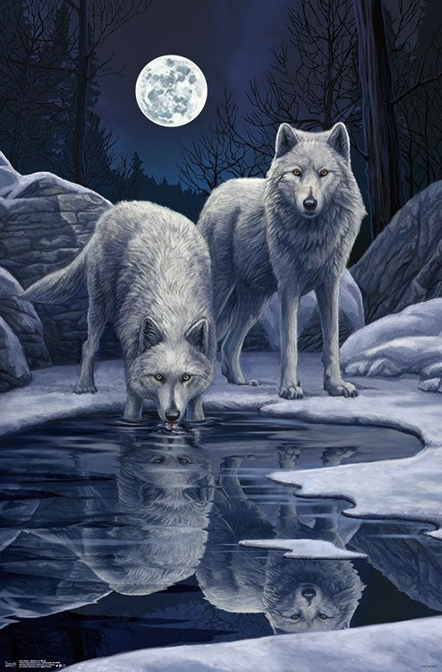 Winter Warriors Wolf Statue by Lisa Parker – view 2